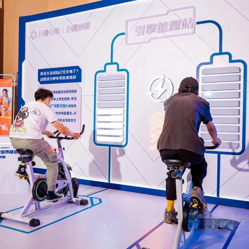 Electric Bicycle Power Generator Interactive Fitness Device with Dynamic Light Belt Dynamic Outdoor Amusement Equipment
Electric Bicycle Power Generator Interactive Fitness Device with Dynamic Light Belt Dynamic Outdoor Amusement Equipment