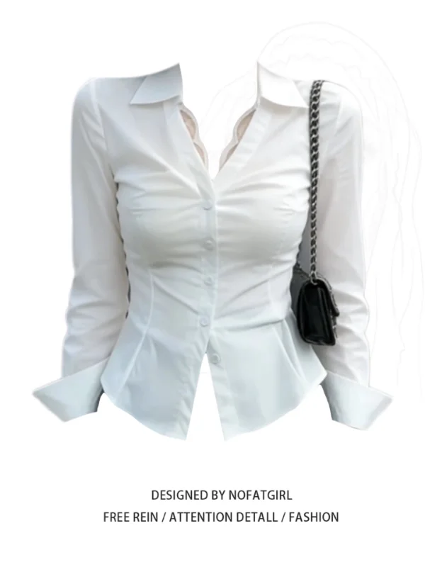 plus Size Lace Trim Splice Shirt American Style Spicy Sister Spring Commute Light Maturity Women's Top Korean Style Waist in
plus Size Lace Trim Splice Shirt American Style Spicy Sister Spring Commute Light Maturity Women's Top Korean Style Waist in