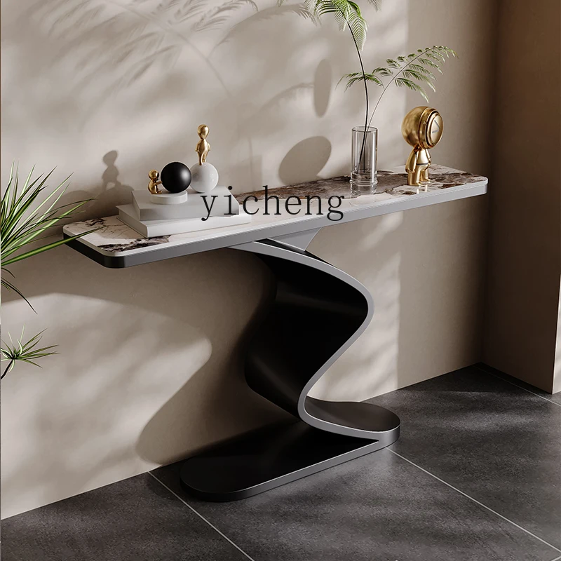XL rock slab entrance table, light luxury, against the wall to enter the home, facing the foyer cabinet corridor storage strip
XL rock slab entrance table, light luxury, against the wall to enter the home, facing the foyer cabinet corridor storage strip