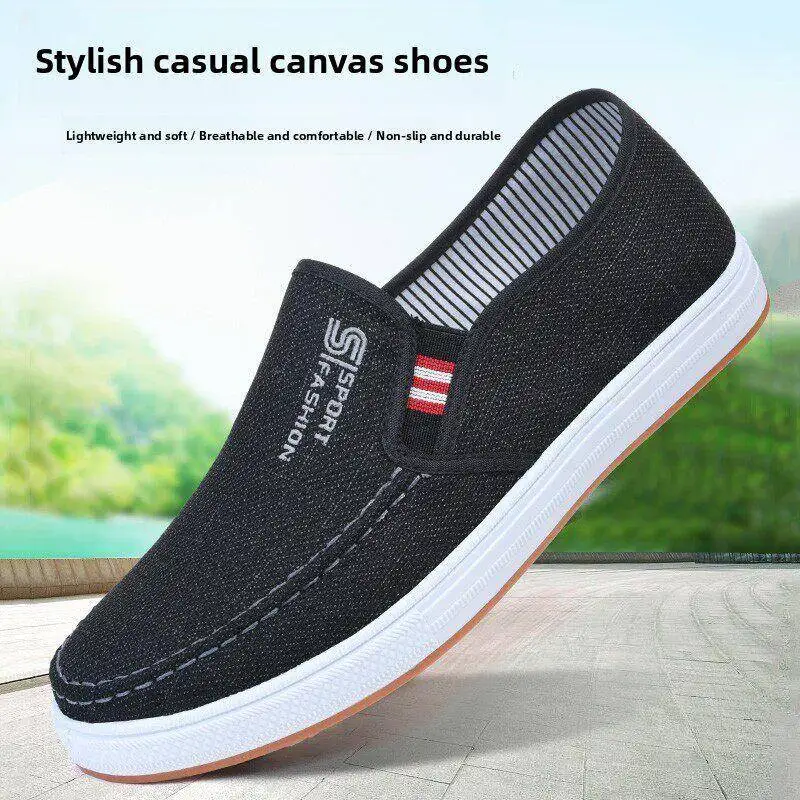 Canvas Men's Slip-On Work Shoes Oxford Bottom Casual Spring Anti-Slip Wear-Resistant Soft Bottom Board Shoes round Toe
Canvas Men's Slip-On Work Shoes Oxford Bottom Casual Spring Anti-Slip Wear-Resistant Soft Bottom Board Shoes round Toe