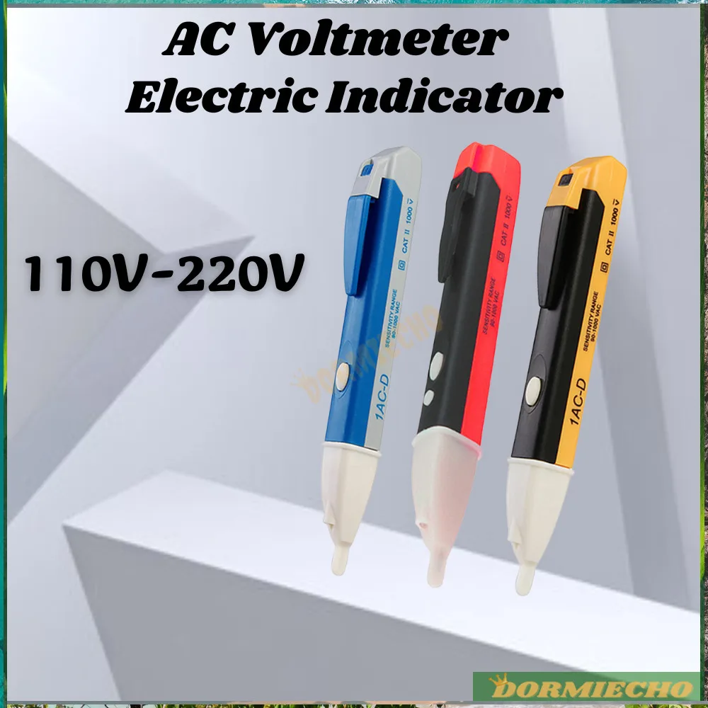 New Socket Wall Electric Indicator 110V 220V AC Probe Volt Current Tester Voltmeter Voltage Pen Non-Contact Meter Power Detector
New Socket Wall Electric Indicator 110V 220V AC Probe Volt Current Tester Voltmeter Voltage Pen Non-Contact Meter Power Detector