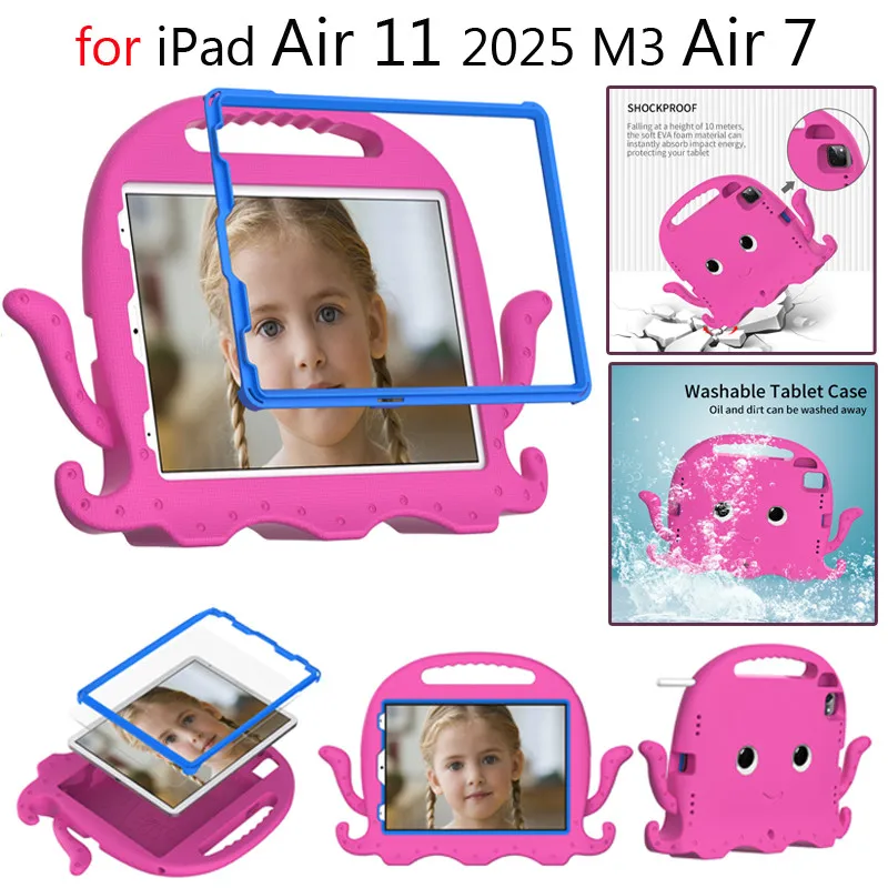 Детский чехол Octopus для iPad Air 11 2025 Air 7 11-го поколения Air 11 AIR4 5 10,9 10TH Air7 6 5TH 9,7 8 9 10,2 PRO 11 Чехол-подставка из ЭВА
Детский чехол Octopus для iPad Air 11 2025 Air 7 11-го поколения Air 11 AIR4 5 10,9 10TH Air7 6 5TH 9,7 8 9 10,2 PRO 11 Чехол-подставка из ЭВА