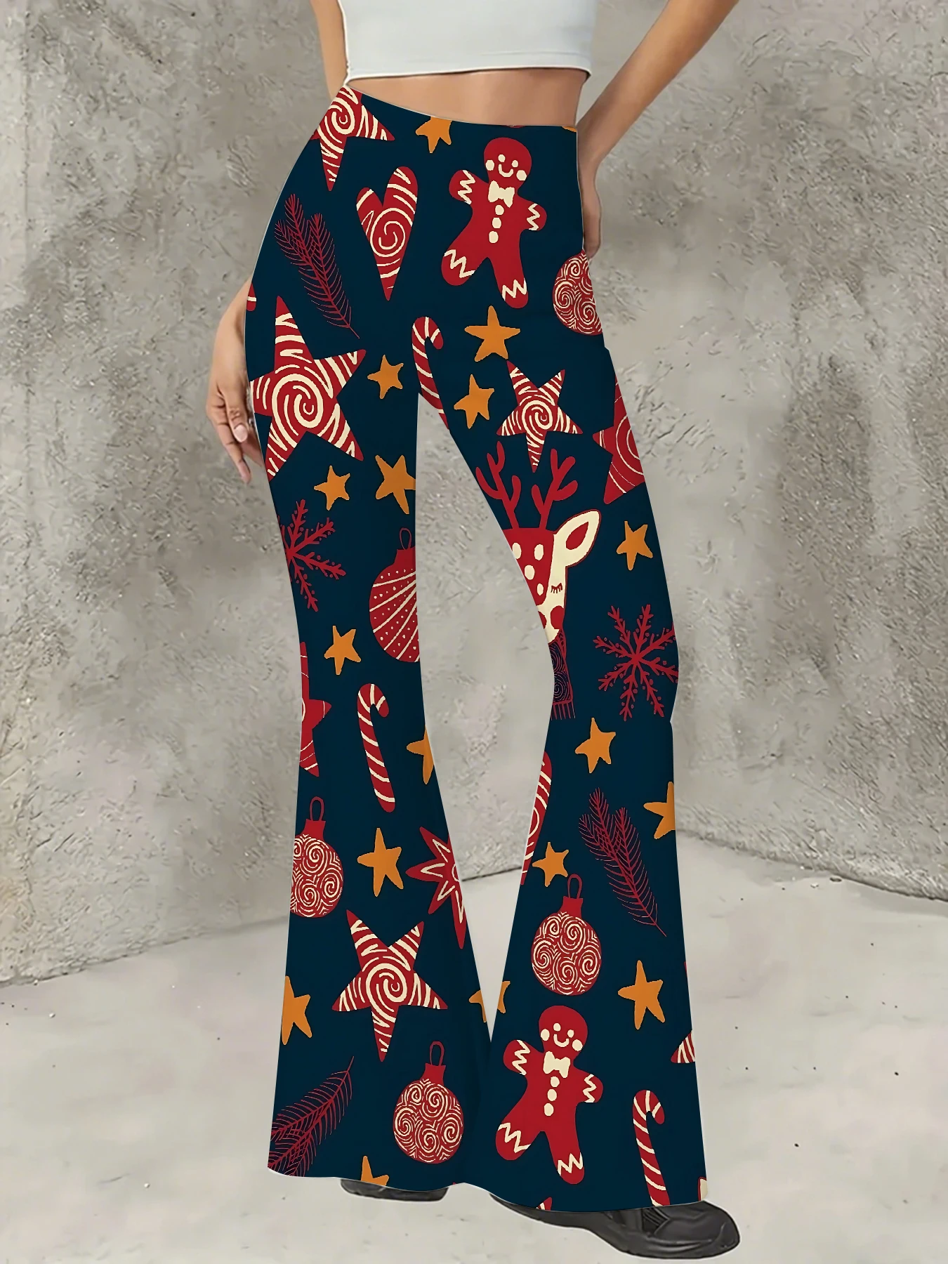 Korean Style Printed Flare Pants Women High Waist Slim Fit Bell Bottom Leggings
Korean Style Printed Flare Pants Women High Waist Slim Fit Bell Bottom Leggings