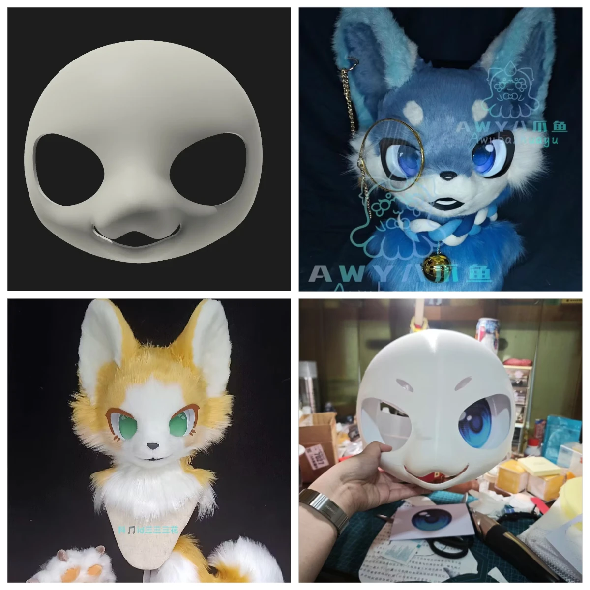 3D Printing Kemono Kigurumi Headbase mask Accessories Costumes Animation Fursuit DIY Accessories
3D Printing Kemono Kigurumi Headbase mask Accessories Costumes Animation Fursuit DIY Accessories