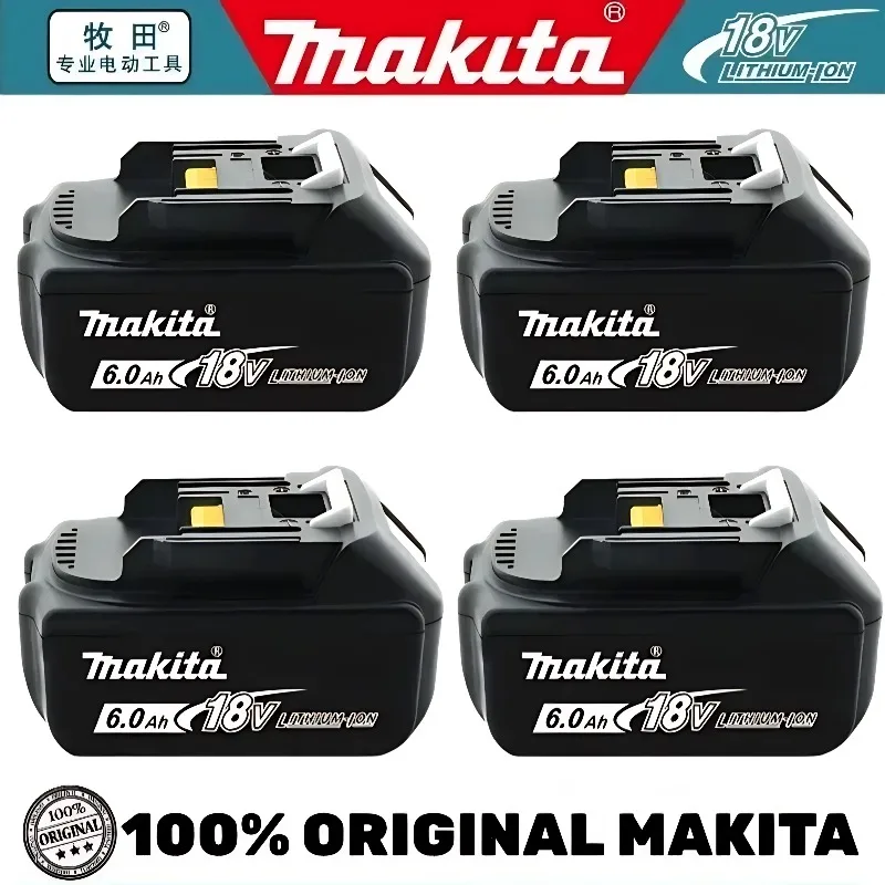 Makita-100% Original Rechargeable Power Tool Battery 6.0Ah 18V BL1830 BL1850 BL1840 BL1860 BL1815,Replaceable LED Lithium-ion
Makita-100% Original Rechargeable Power Tool Battery 6.0Ah 18V BL1830 BL1850 BL1840 BL1860 BL1815,Replaceable LED Lithium-ion
