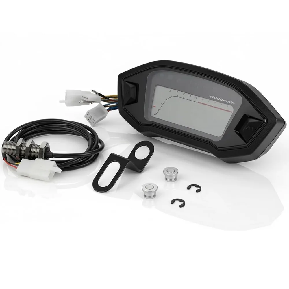 Universal Digital Motorcycle Speedometer Tachometer Odometer 12V Adjustable 7 Colors
Universal Digital Motorcycle Speedometer Tachometer Odometer 12V Adjustable 7 Colors