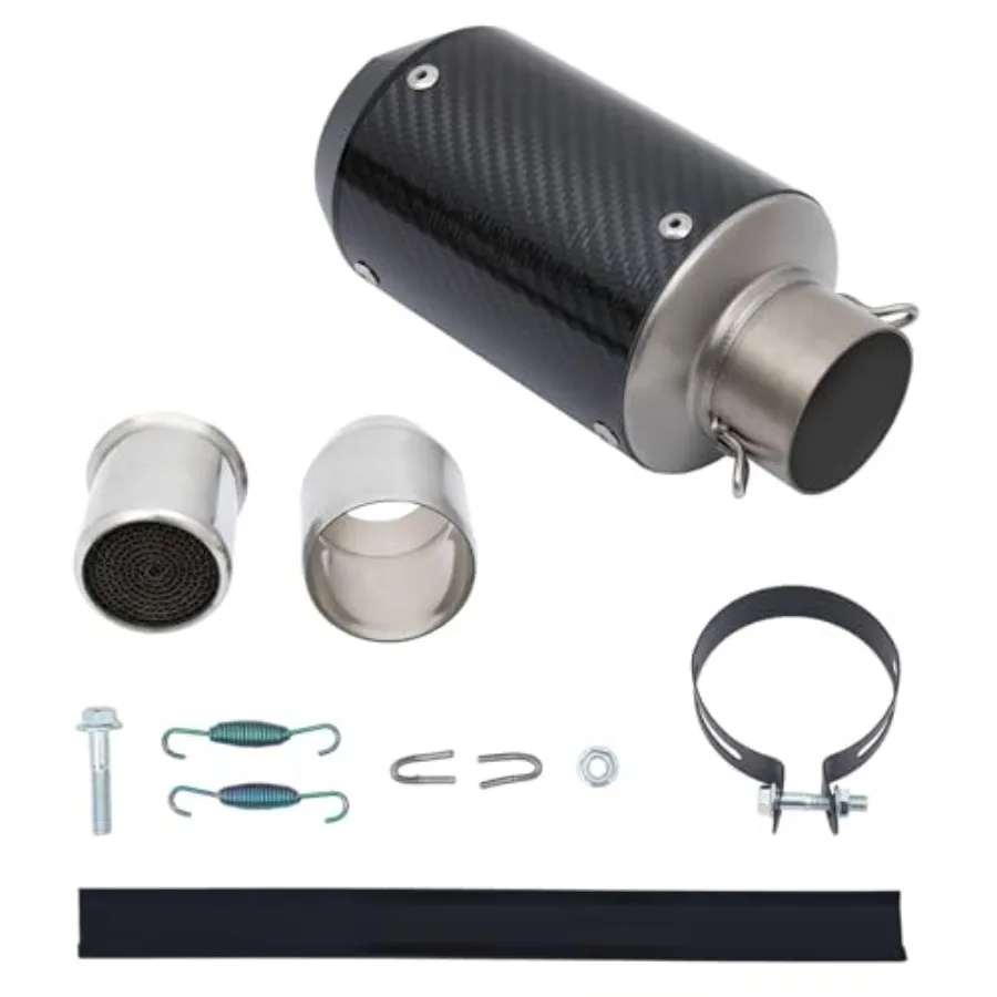 Motorcycle Exhaust, 2In Motorcycle Muffler Slip on Motorcycle Exhaust Tip Universal Motorcycle Carbon Fiber Exhaust Muffler wit
Motorcycle Exhaust, 2In Motorcycle Muffler Slip on Motorcycle Exhaust Tip Universal Motorcycle Carbon Fiber Exhaust Muffler wit