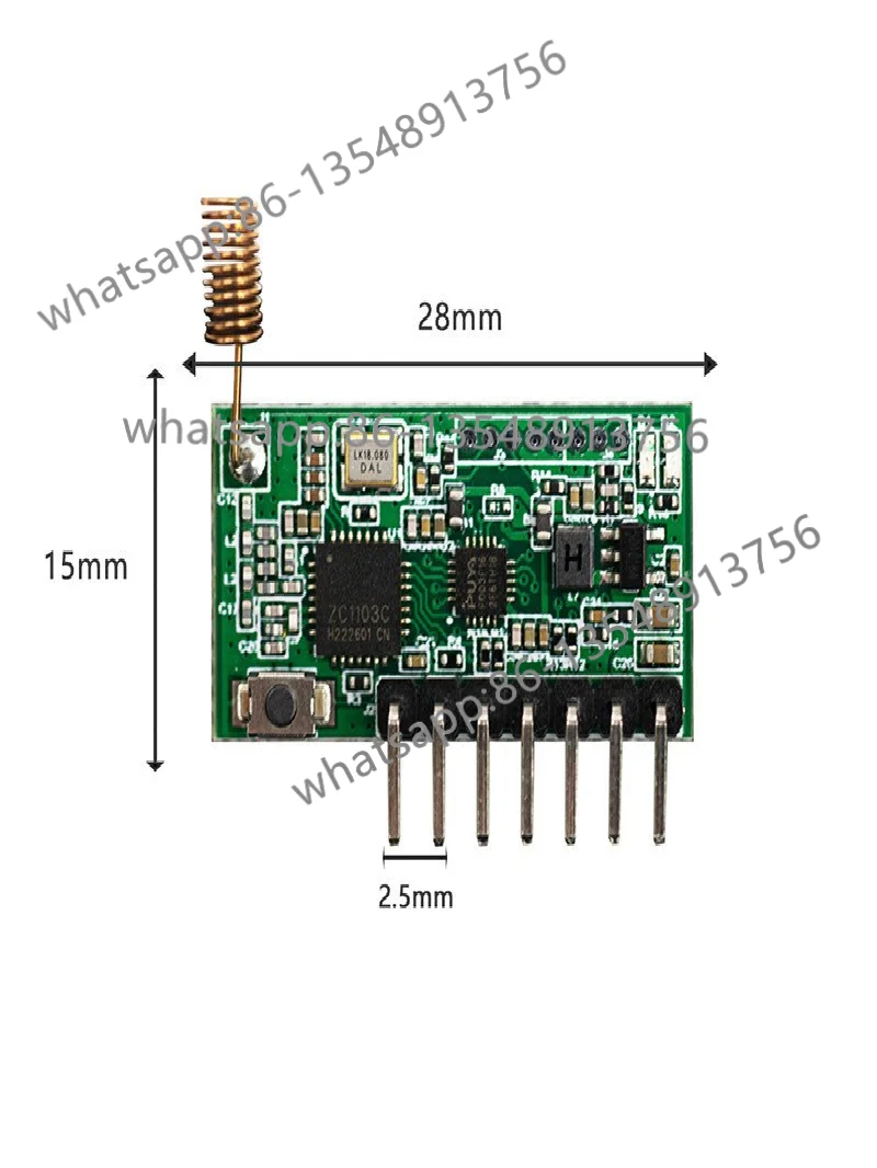 Встроенный модуль беспроводного приемопередатчика 868 МГц, модуль системы контроля доступа с дистанционным управлением двигателем
Встроенный модуль беспроводного приемопередатчика 868 МГц, модуль системы контроля доступа с дистанционным управлением двигателем