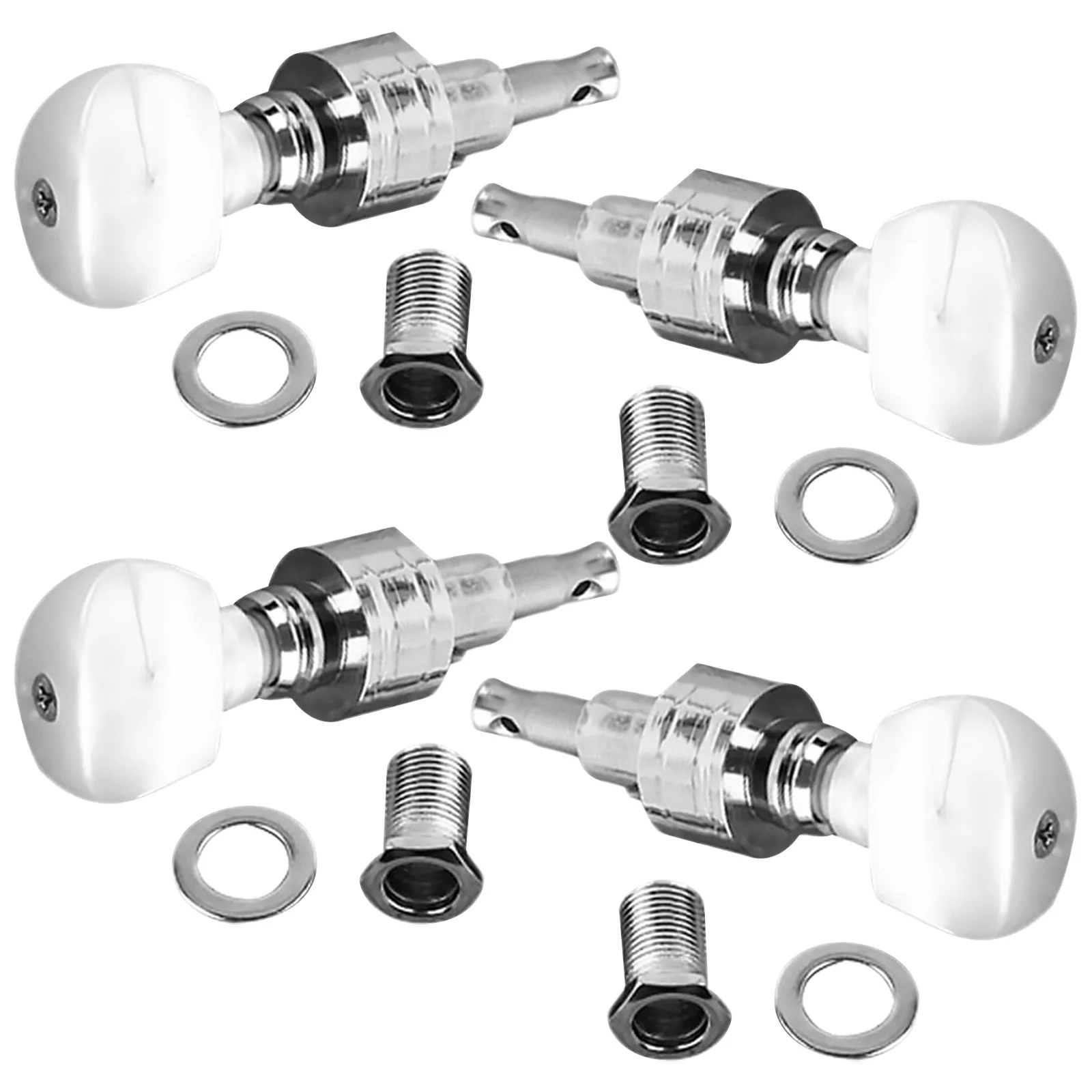 4pcs Tuning Pegs Set Machine Heads For String Tension Control Banjo String Key Replacement Parts Banjo Accessories Instrument
