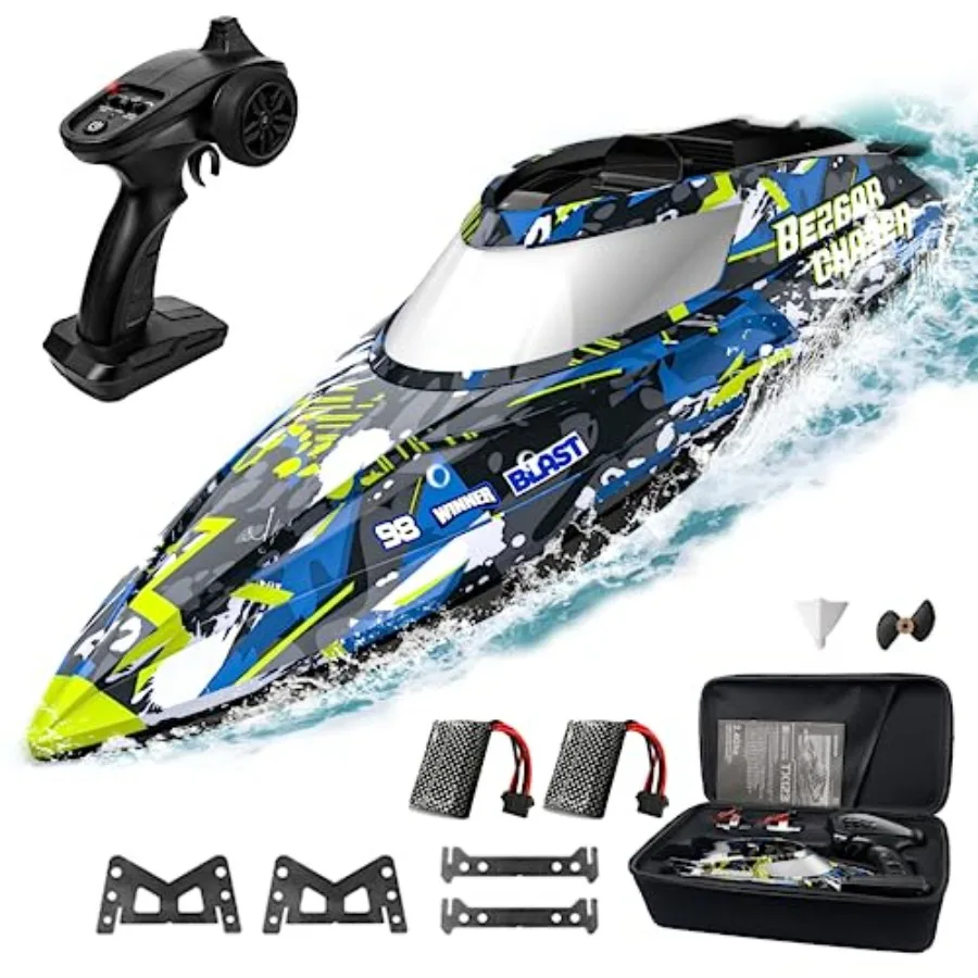 TX123 Remote Control Boats Fast Speed RC Boat 32+ KPH with Portable Suitcase for Lakes Pools Salt Water Summer Toys for Adults
TX123 Remote Control Boats Fast Speed RC Boat 32+ KPH with Portable Suitcase for Lakes Pools Salt Water Summer Toys for Adults