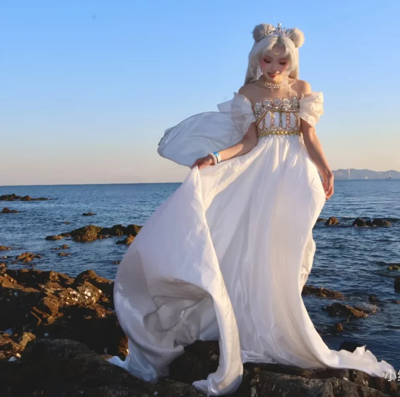 Sailor Anime Moon Tsukino Usagi Princess Serenity Sailor Mercury Cosplay Costume Halloween Women S-XXXL wedding white dress
Sailor Anime Moon Tsukino Usagi Princess Serenity Sailor Mercury Cosplay Costume Halloween Women S-XXXL wedding white dress