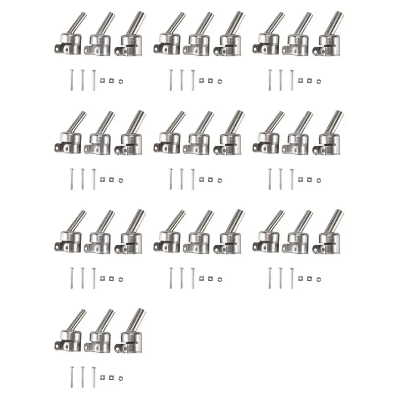30Pcs 45 Degree Hot Air Nozzles 7/8/10Mm Curved Nozzles Replaceable For 850 Hot Air Soldering Station
30Pcs 45 Degree Hot Air Nozzles 7/8/10Mm Curved Nozzles Replaceable For 850 Hot Air Soldering Station