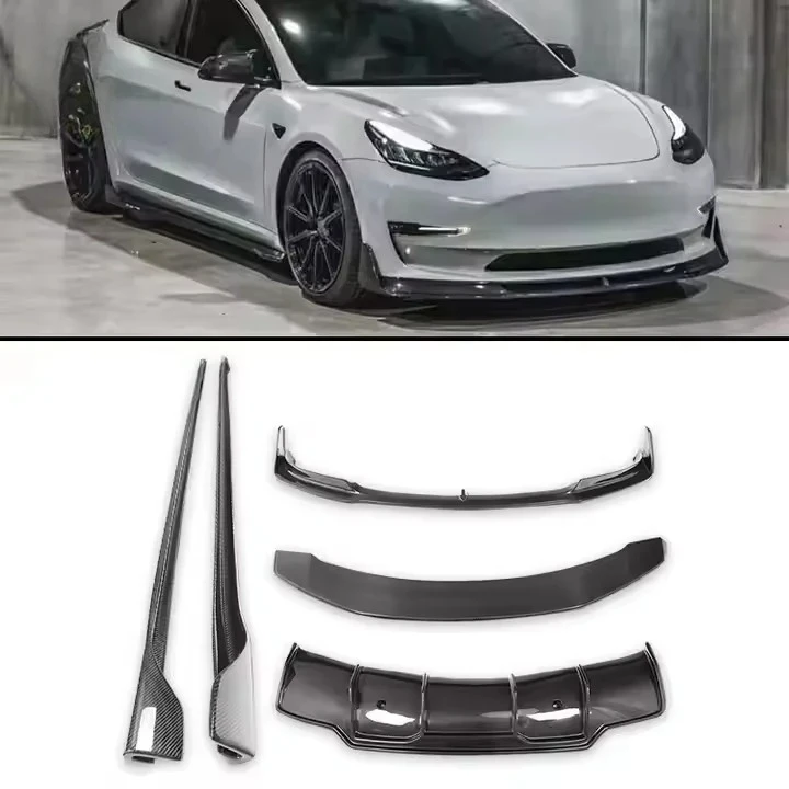 Sporty-Grade FORTesla Model 3 V-Style Carbon Fiber BODYKIT
Sporty-Grade FORTesla Model 3 V-Style Carbon Fiber BODYKIT