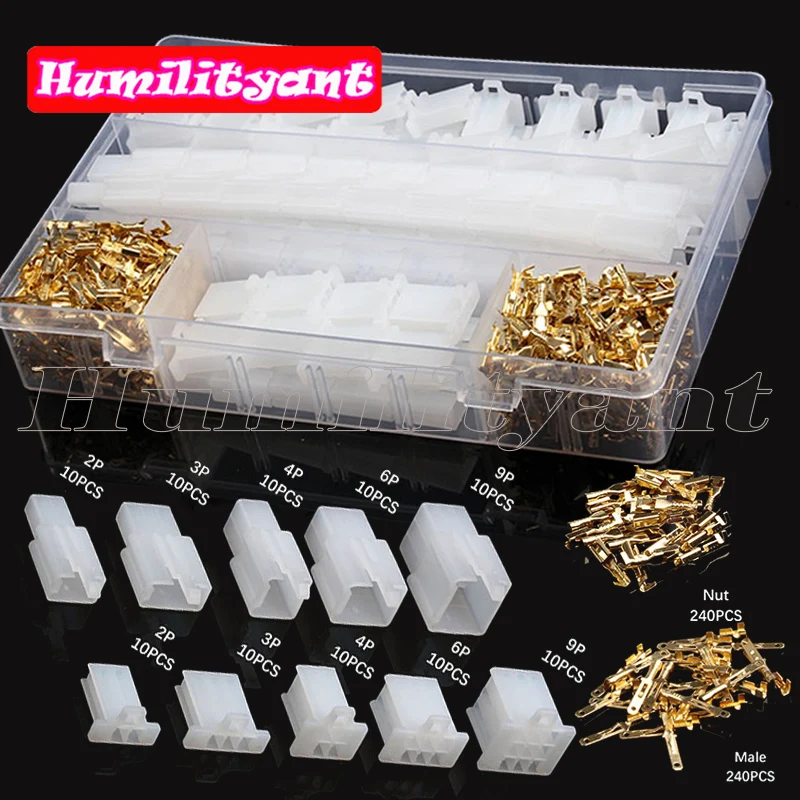 580PCS 2.8 Mm 2/3/4/6/9 Pin Auto Electrical Insulated Pin Wire Male Female Housing Kit Spade Connector
580PCS 2.8 Mm 2/3/4/6/9 Pin Auto Electrical Insulated Pin Wire Male Female Housing Kit Spade Connector