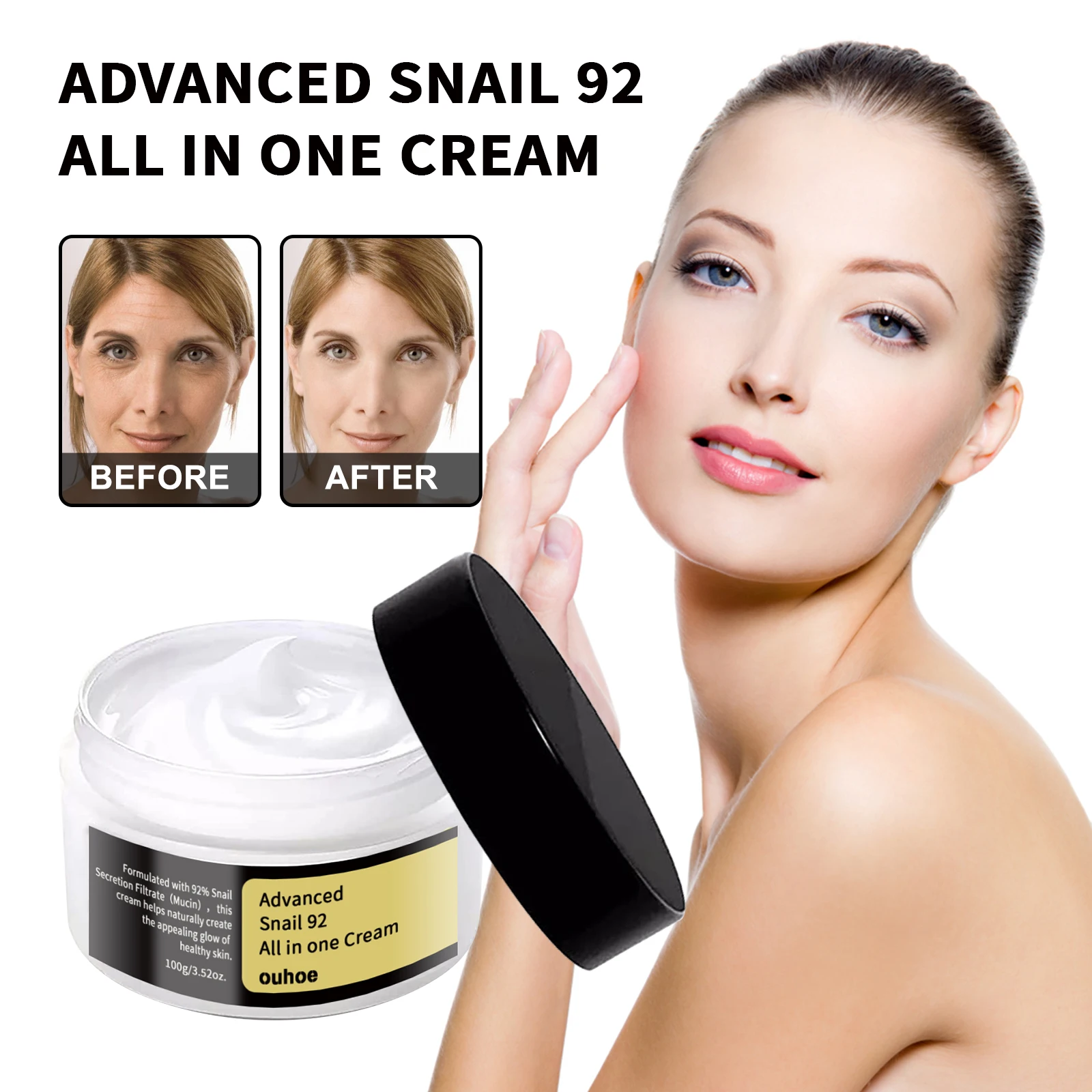 Snail Essence Cream – Gentle Nourishment, Hydrating, Firming for OUHOE
Snail Essence Cream – Gentle Nourishment, Hydrating, Firming for OUHOE