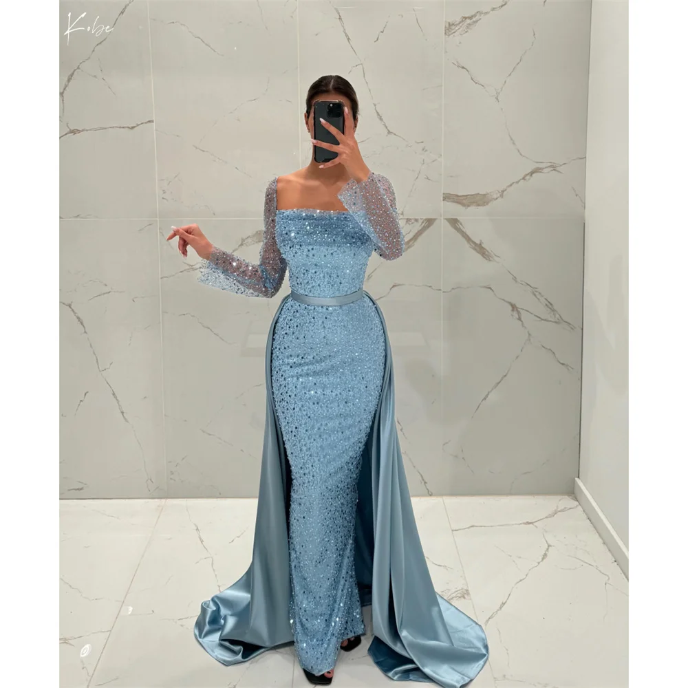 Kobe Индивидуальное платье для выпускного вечера с квадратным воротником и скользящим шлейфом, блестящие пайетки с длинным рукавом فساتين 미פרי Вечерние платья длиной до пола
Kobe Индивидуальное платье для выпускного вечера с квадратным воротником и скользящим шлейфом, блестящие пайетки с длинным рукавом فساتين 미פרי Вечерние платья длиной до пола