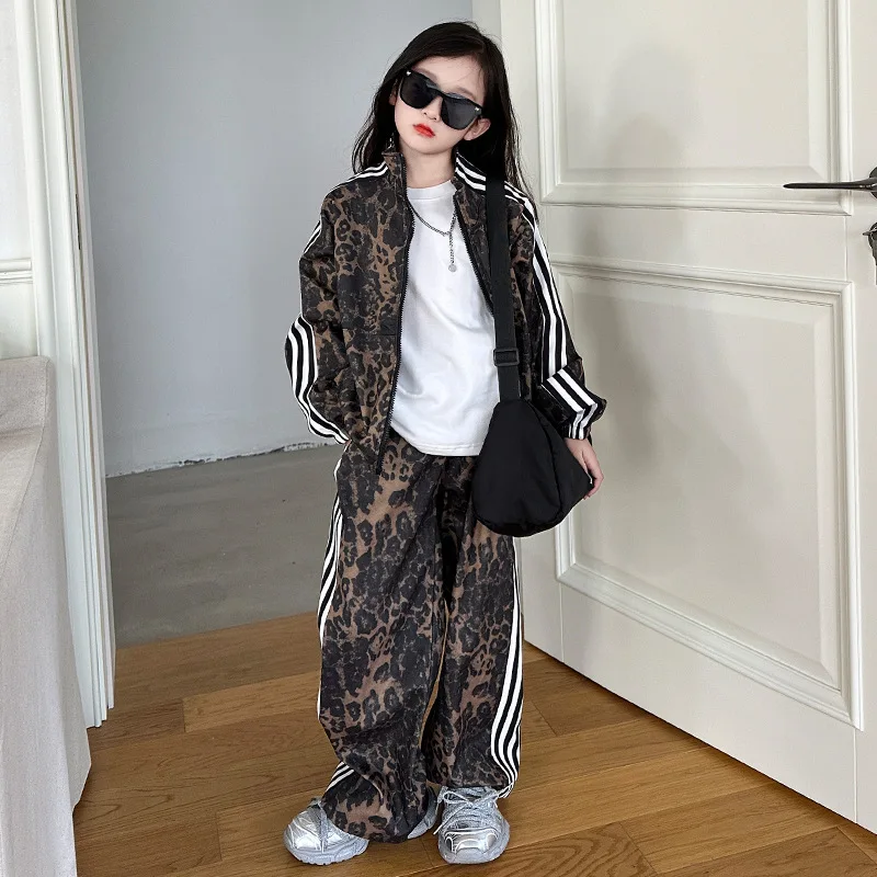 5 6 8 10 12 14 Years Autumn Girls Clothing Sets Leopard Fashion Jacket + Sports Pants Girls Princess Suit Teenagers Kids Clothes
5 6 8 10 12 14 Years Autumn Girls Clothing Sets Leopard Fashion Jacket + Sports Pants Girls Princess Suit Teenagers Kids Clothes