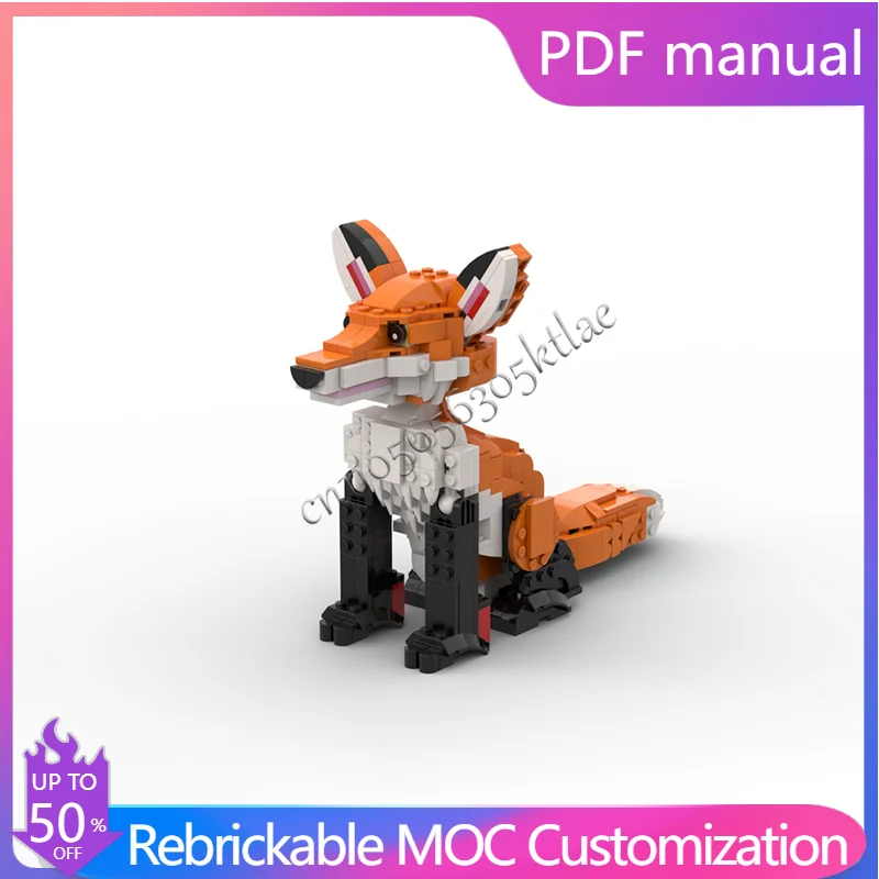 538 PCS Hot Selling Sitting Fox Cub Model Custom Building Block DIY Educational Creative Assembly Kids Christmas Surprise Gifts
538 PCS Hot Selling Sitting Fox Cub Model Custom Building Block DIY Educational Creative Assembly Kids Christmas Surprise Gifts