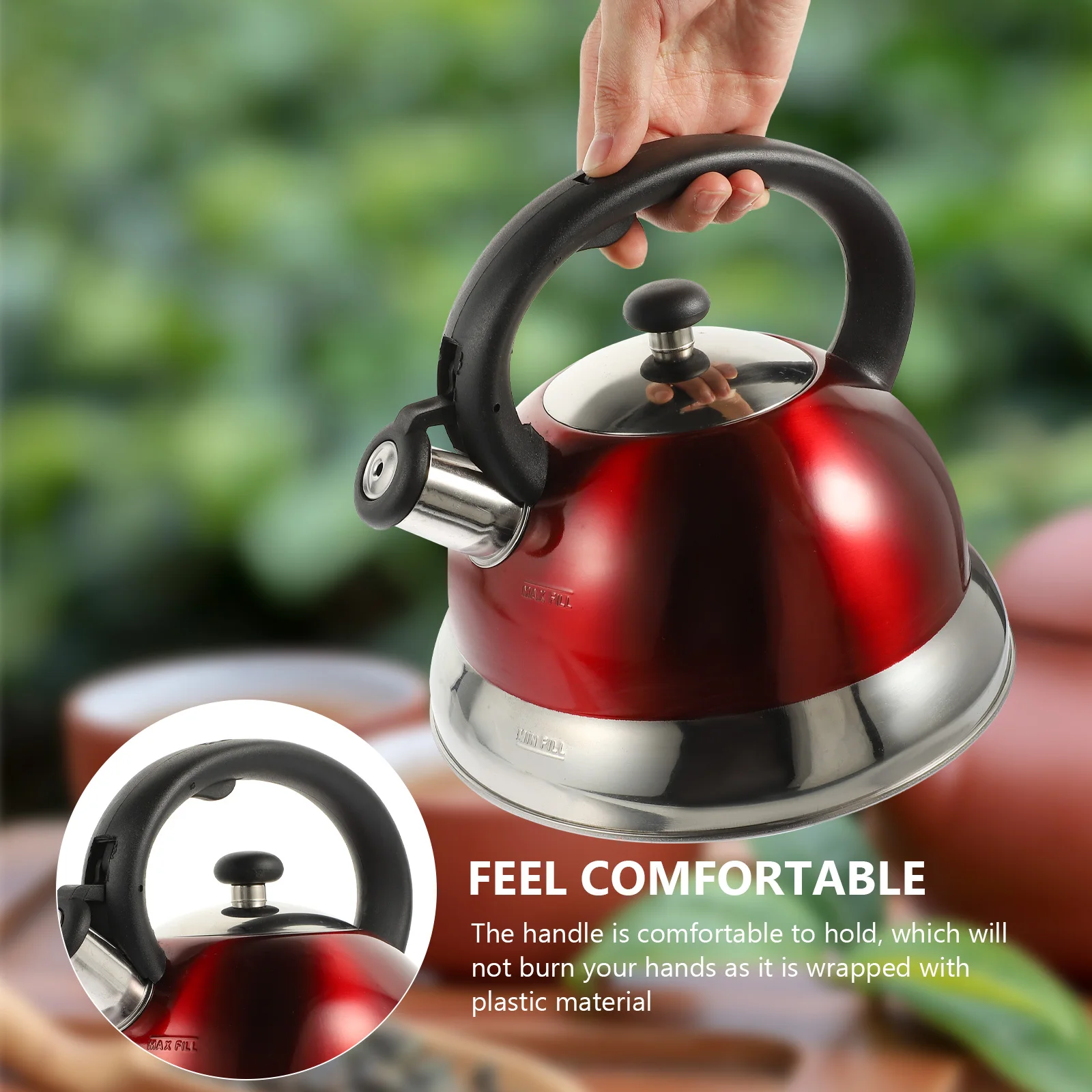 Sound Pot Boiling Kettle Metal Tea Water Boiler for Stove Stainless Steel Spherical
Sound Pot Boiling Kettle Metal Tea Water Boiler for Stove Stainless Steel Spherical