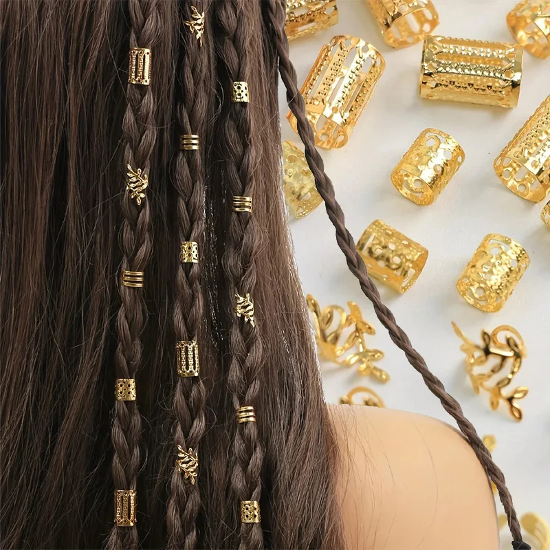 40pcs African Hair Braids mix Hair Braider Metal Hair Rings Beads Cuffs Tubes Charms Hollow Out Dread Decoration Accessories
40pcs African Hair Braids mix Hair Braider Metal Hair Rings Beads Cuffs Tubes Charms Hollow Out Dread Decoration Accessories