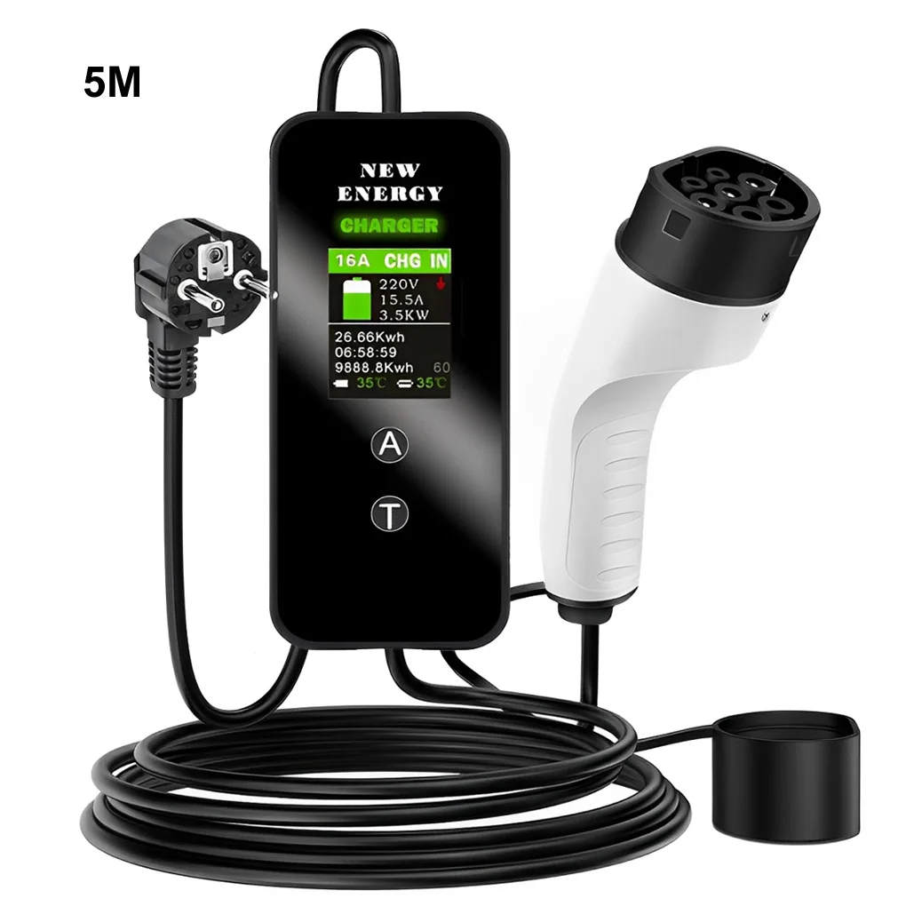 Портативное зарядное устройство для электромобилей с ЖК-дисплеем Портативное зарядное устройство для электромобилей с ЖК-дисплеем и сумкой
Портативное зарядное устройство для электромобилей с ЖК-дисплеем Портативное зарядное устройство для электромобилей с ЖК-дисплеем и сумкой