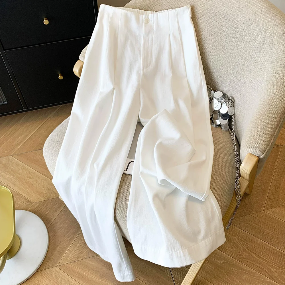Women's Casual Wide Leg Pants High Waist Straight Cut Breathable Summer New Style Harlan Pants Comfortable Long Trousers
Women's Casual Wide Leg Pants High Waist Straight Cut Breathable Summer New Style Harlan Pants Comfortable Long Trousers