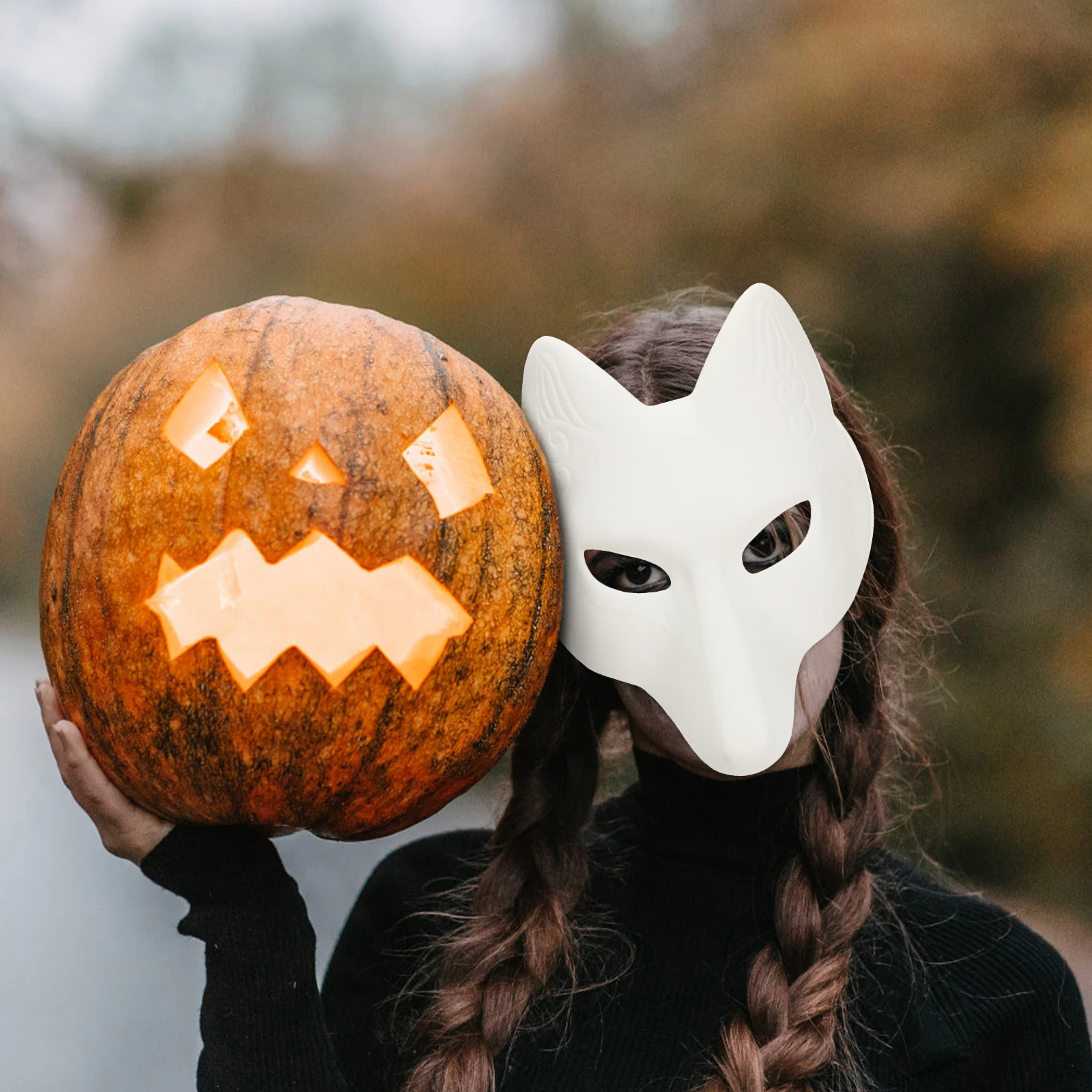 White Fox Mask Blank DIY Face Masks Eco-friendly EVA Material Paintable Halloween Masquerade Supplies Cosplay Costume
White Fox Mask Blank DIY Face Masks Eco-friendly EVA Material Paintable Halloween Masquerade Supplies Cosplay Costume
