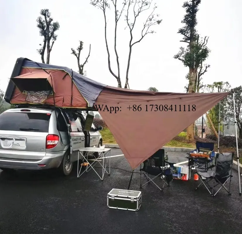 Outdoor Family Travel Car Roof Top Tent with Canvas Sunshade Awning for Camping Hiking Sun Protection
Outdoor Family Travel Car Roof Top Tent with Canvas Sunshade Awning for Camping Hiking Sun Protection