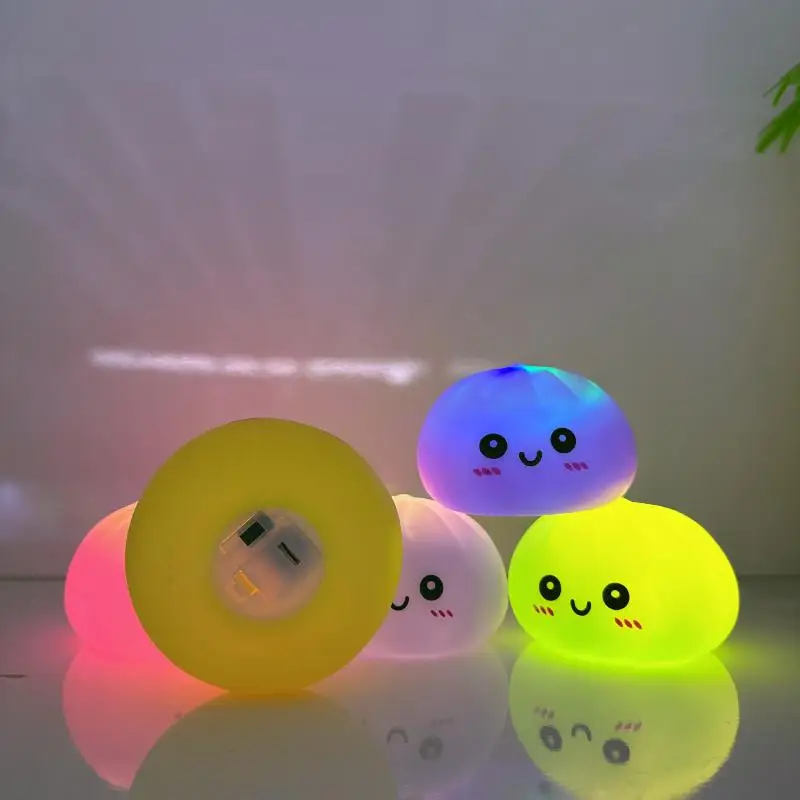 Water-resistant Dumpling LED Night Light Pressable Stress Relief Toy Soft Silicone Lamp for Bathroom Bedroom Decoration
Water-resistant Dumpling LED Night Light Pressable Stress Relief Toy Soft Silicone Lamp for Bathroom Bedroom Decoration