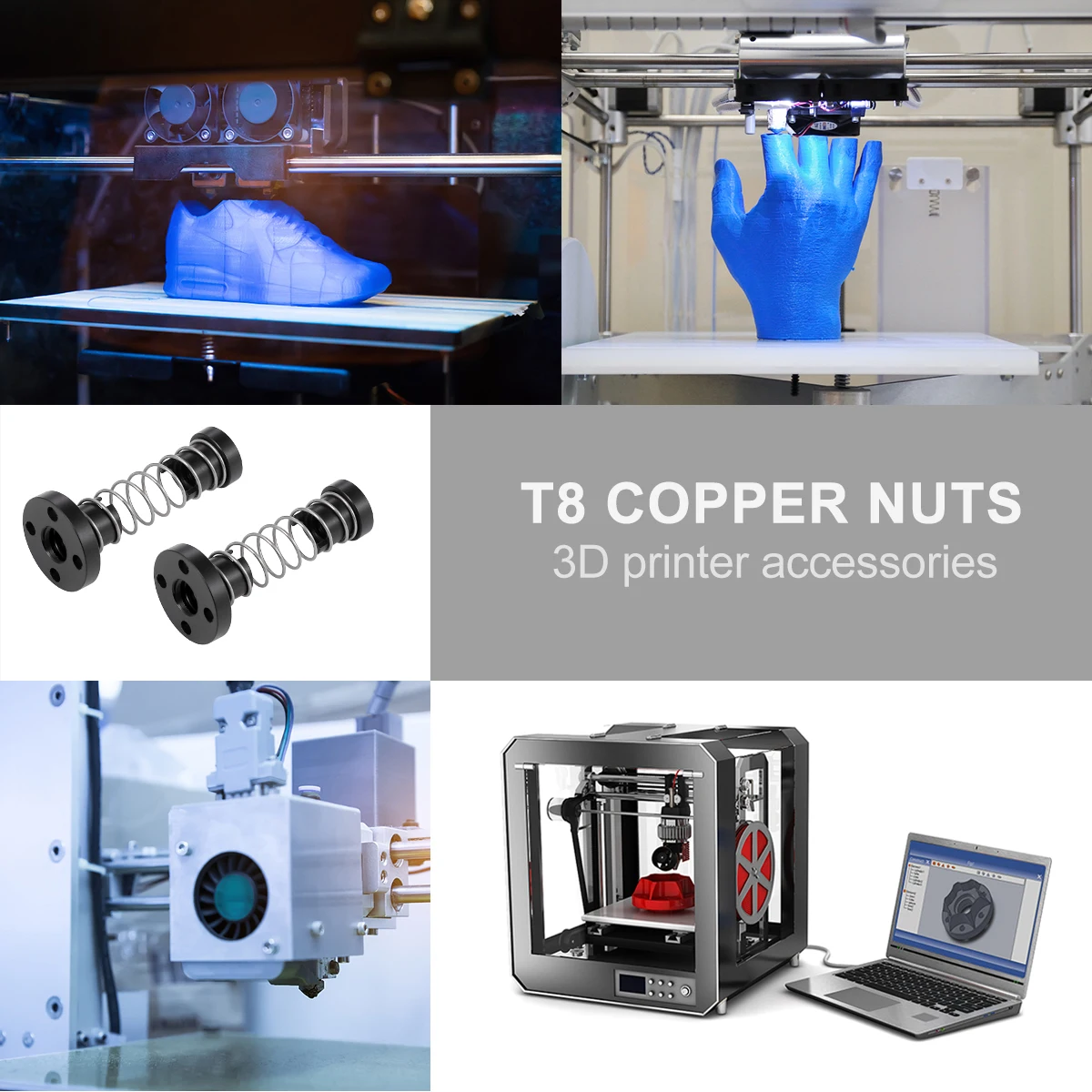 2Pcs 3D Printer Supply Copper Nuts Lead Screw Easy Install Smooth Quiet Low Maintenance Ideal Stepper Motor
2Pcs 3D Printer Supply Copper Nuts Lead Screw Easy Install Smooth Quiet Low Maintenance Ideal Stepper Motor