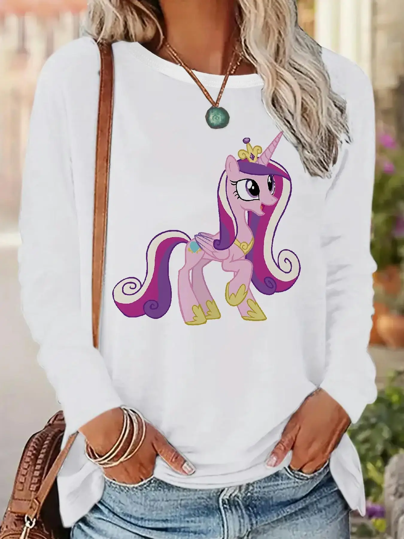 MY LITTLE PONY M26213 (78) Women's Casual Long Sleeve T-Shirts, 95%Polyester+5%Elastane Women's Patterned Long Sleeves, Athlei
MY LITTLE PONY M26213 (78) Women's Casual Long Sleeve T-Shirts, 95%Polyester+5%Elastane Women's Patterned Long Sleeves, Athlei