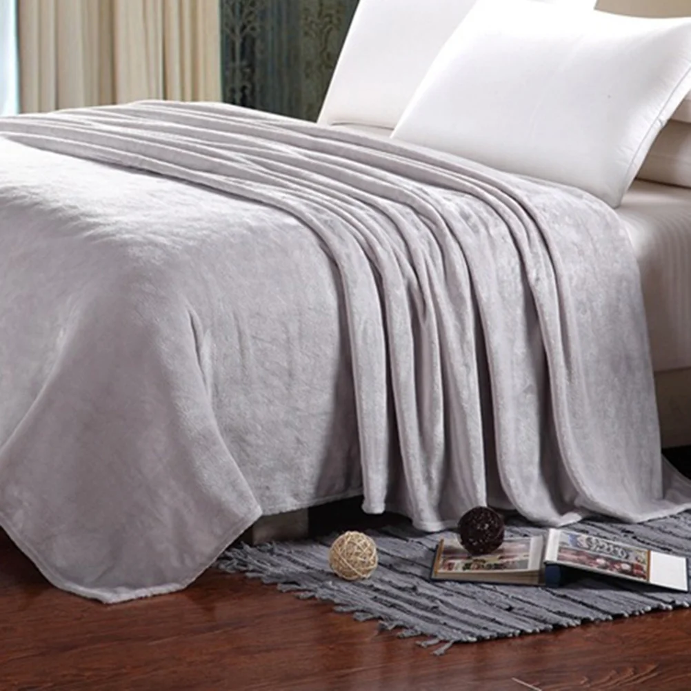 120x200cm Solid Color Flannel Fleece Blanket for Bed Couch Warm Soft Lightweight Winter Camping Blanket Home Decor Silver Grey
120x200cm Solid Color Flannel Fleece Blanket for Bed Couch Warm Soft Lightweight Winter Camping Blanket Home Decor Silver Grey