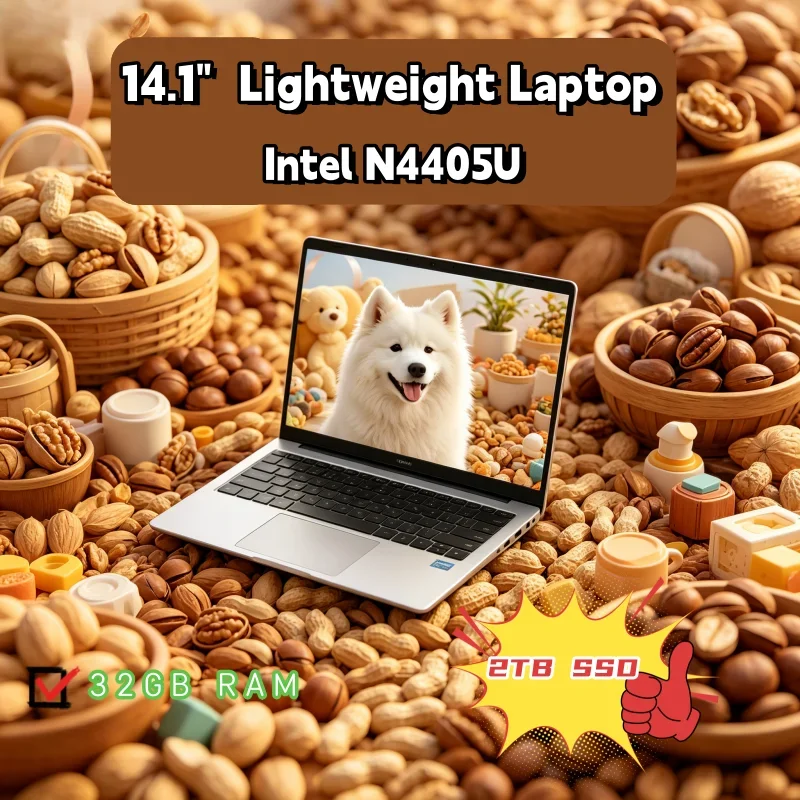 14.1" Portable Laptop runs on Intel N4405U, equipped with 120Hz FHD IPS Screen, 32GB RAM, 2TB SSD and practical backlit keyboard
14.1" Portable Laptop runs on Intel N4405U, equipped with 120Hz FHD IPS Screen, 32GB RAM, 2TB SSD and practical backlit keyboard