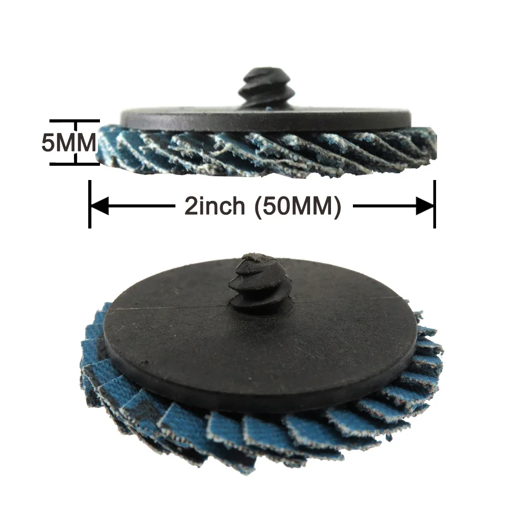 10 Pcs Flap Disc 2" 50mm Sanding Disc Assorted 40/60/80/120 Grit Abrasive Tools Fits for Polishing Iron Rust Removal and Metal
10 Pcs Flap Disc 2" 50mm Sanding Disc Assorted 40/60/80/120 Grit Abrasive Tools Fits for Polishing Iron Rust Removal and Metal