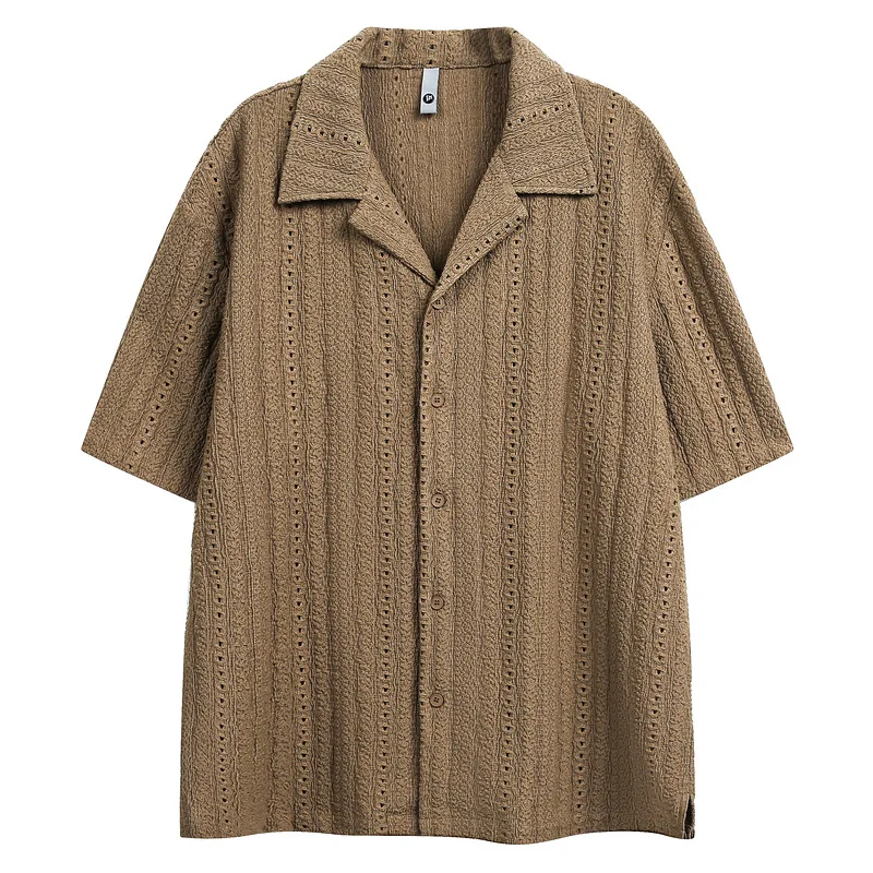 2026 New Summer Breathable Hollow Cuban Collar Short-sleeved Shirt Men's Loose Casual T-shirt
2026 New Summer Breathable Hollow Cuban Collar Short-sleeved Shirt Men's Loose Casual T-shirt