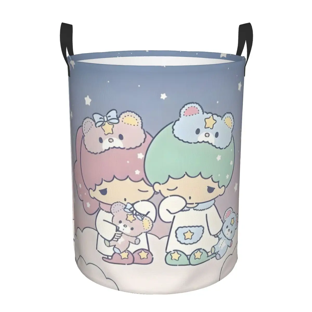 Cartoon Little Twin Stars Laundry Basket Foldable Anime Kiki Cute Lala Clothes Hamper for Household Clothes Storage Organization
Cartoon Little Twin Stars Laundry Basket Foldable Anime Kiki Cute Lala Clothes Hamper for Household Clothes Storage Organization