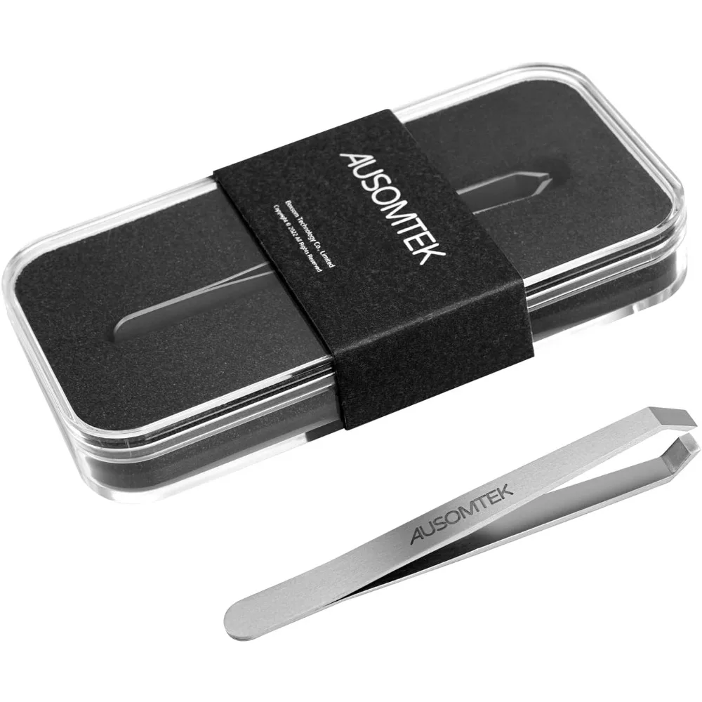 Beard Tweezers - Stainless Steel, Fine Hair Removal Tool, 5mm Tip, Clear Box 1Pack
Beard Tweezers - Stainless Steel, Fine Hair Removal Tool, 5mm Tip, Clear Box 1Pack