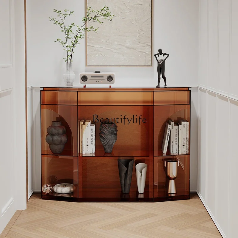 yj58 French acrylic door side cabinet light luxury minimalist entrance table fireplace integrated display cabinet
yj58 French acrylic door side cabinet light luxury minimalist entrance table fireplace integrated display cabinet