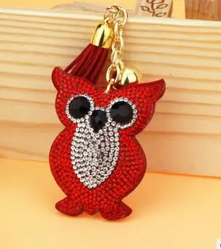 50pcs/lot Cute Owl Pendant Leather Tassel Keychain Gold Car Bag Key Chain Rhinestone Key Ring Holder
50pcs/lot Cute Owl Pendant Leather Tassel Keychain Gold Car Bag Key Chain Rhinestone Key Ring Holder