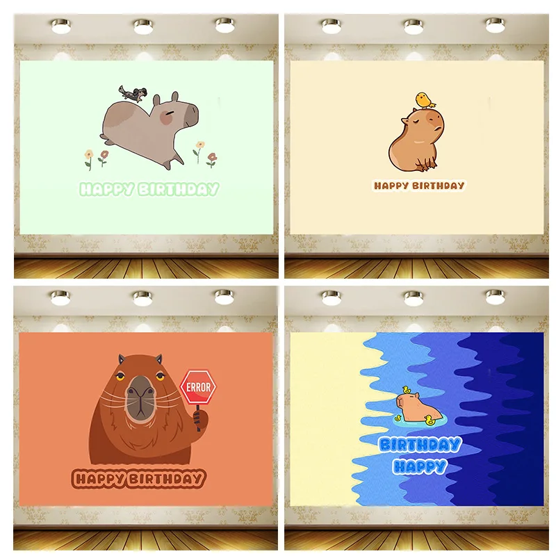 Capybara Background Boy Birthday Party Supplies Decoration Customize game Backdrop Baby Shower Banner Kid Faovr Room Decor
Capybara Background Boy Birthday Party Supplies Decoration Customize game Backdrop Baby Shower Banner Kid Faovr Room Decor