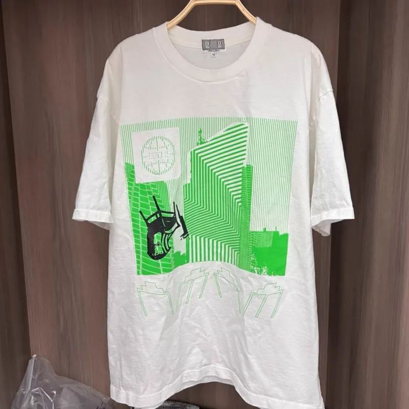 White Men Women Summer Outfit CAVEMPT Tshirts Cotton Inverted Chair Green Electronic Pop Print Tops Casual CE Short Sleeve
White Men Women Summer Outfit CAVEMPT Tshirts Cotton Inverted Chair Green Electronic Pop Print Tops Casual CE Short Sleeve