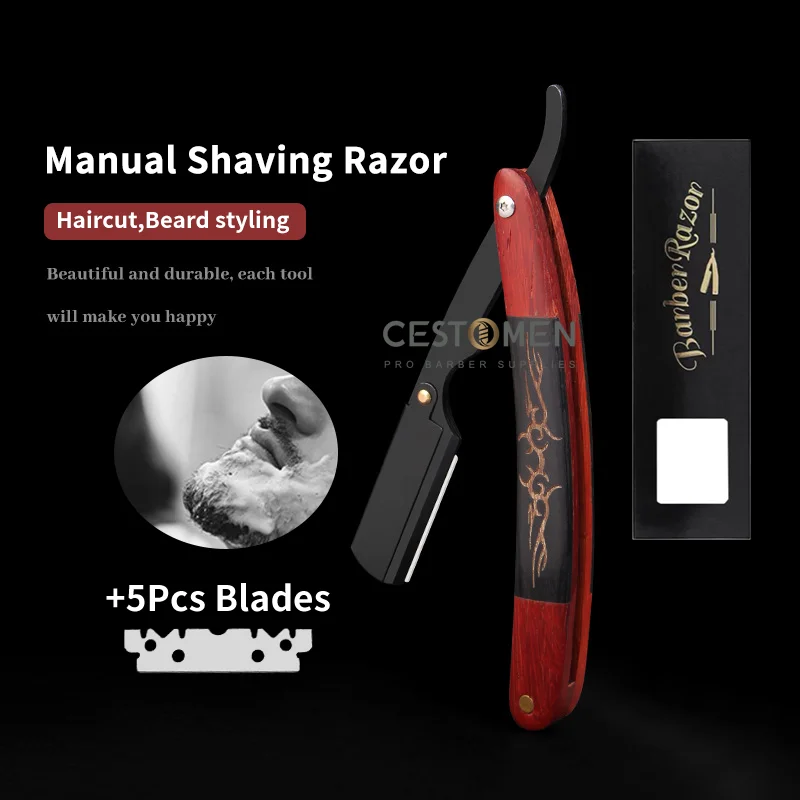 New Style Men Manual Shaver Red Acid Twig Wood Razors Stainless Steel Shaving Knife For Beard Styling Professional Barber Holder
New Style Men Manual Shaver Red Acid Twig Wood Razors Stainless Steel Shaving Knife For Beard Styling Professional Barber Holder