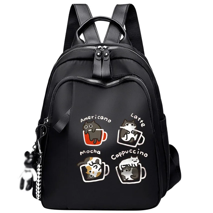 Женский школьный рюкзак в американском стиле с принтом кошек и кофе, водонепроницаемый, на молнии, для подростков, повседневный, для девочек, студенческий
Женский школьный рюкзак в американском стиле с принтом кошек и кофе, водонепроницаемый, на молнии, для подростков, повседневный, для девочек, студенческий