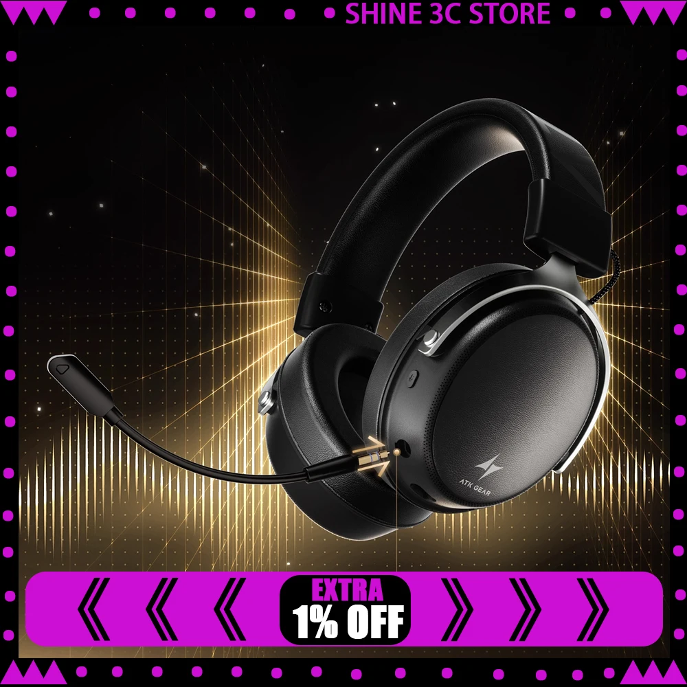 ATK Neptune N9 Pro/N9 Ultra Наушники 4-режимная беспроводная гарнитура с низкой задержкой ENC 1500 мАч 53 мм Динамический драйвер Наушники Аксессуары для ПК
ATK Neptune N9 Pro/N9 Ultra Наушники 4-режимная беспроводная гарнитура с низкой задержкой ENC 1500 мАч 53 мм Динамический драйвер Наушники Аксессуары для ПК