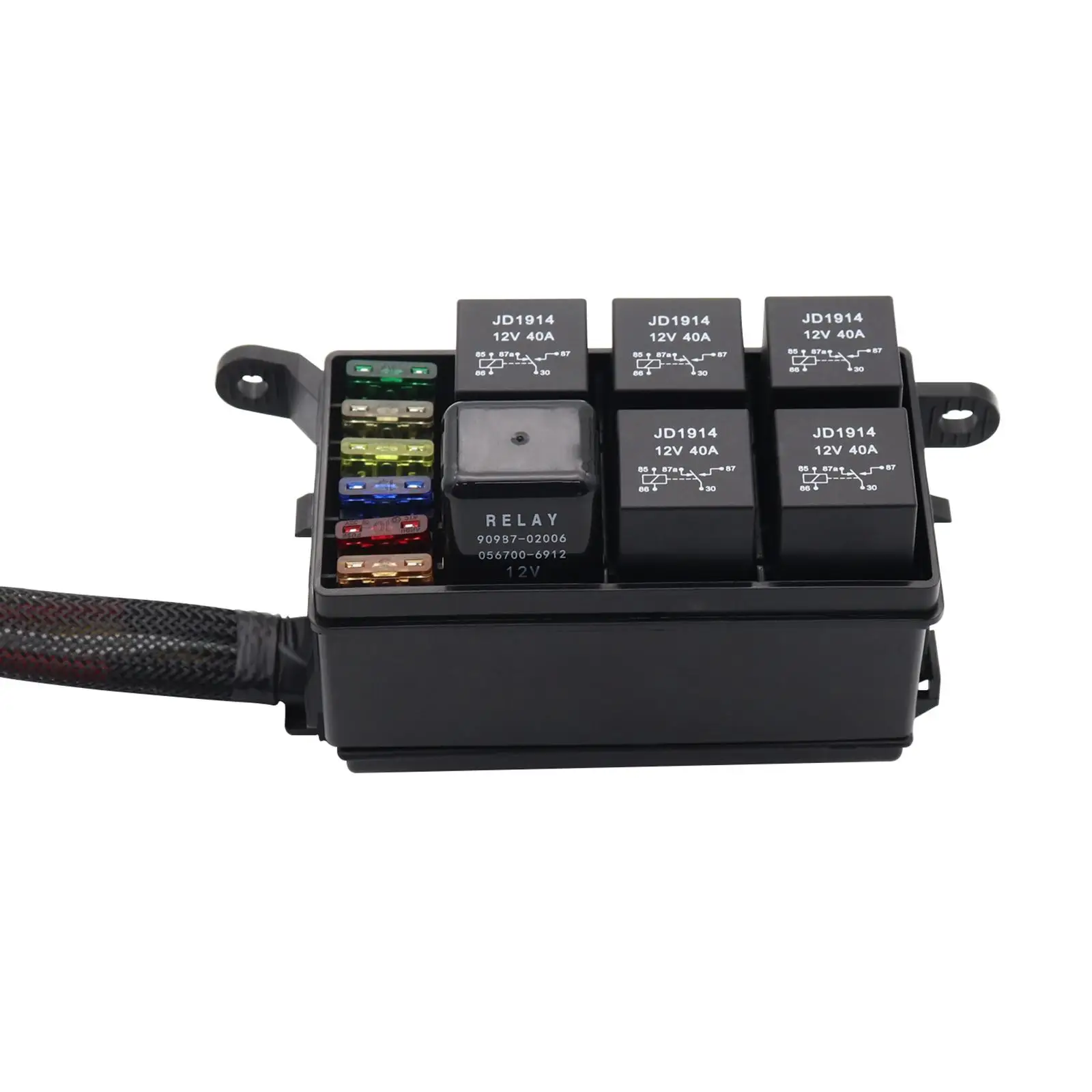 12V Fuse and Relay Box Kit, Nylon ,Waterproof Supplies ,, Fuse Relay Box Prewired Relay Box for Automotive Bus RV SUV
12V Fuse and Relay Box Kit, Nylon ,Waterproof Supplies ,, Fuse Relay Box Prewired Relay Box for Automotive Bus RV SUV