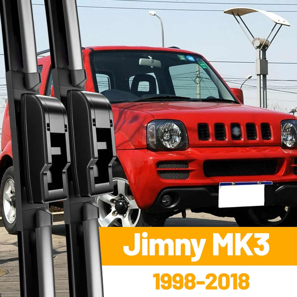 Передние щетки стеклоочистителя для Suzuki Jimny MK3 1998-2018, лобовое стекло, щетка для ветрового стекла 18 "+ 16" аксессуары 
Передние щетки стеклоочистителя для Suzuki Jimny MK3 1998-2018, лобовое стекло, щетка для ветрового стекла 18 "+ 16" аксессуары