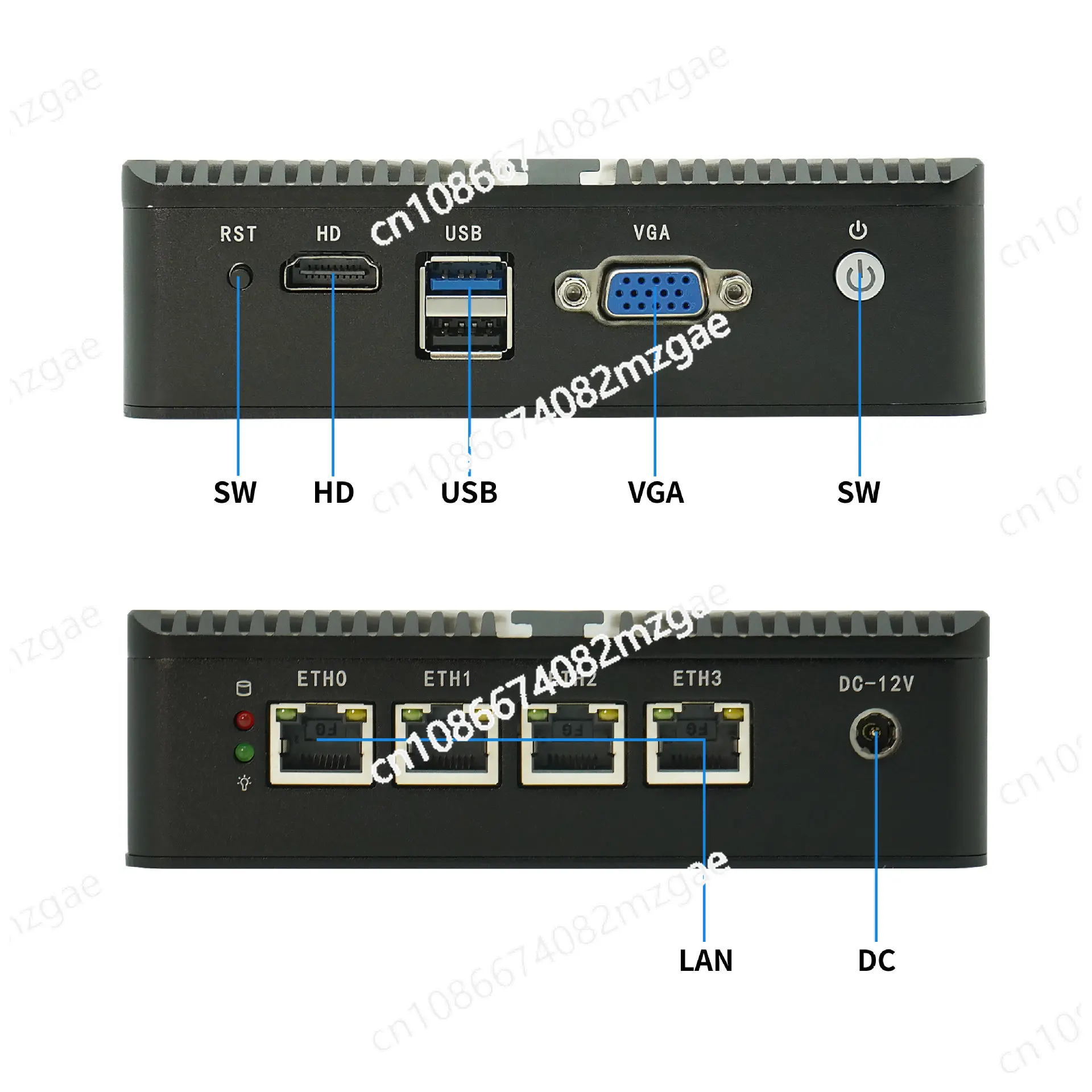 N2840/J1900 Мини-безвентиляторный компьютерный хост, четыре гигабитных сетевых портов HD + VGA с двойным выходом дисплея
N2840/J1900 Мини-безвентиляторный компьютерный хост, четыре гигабитных сетевых портов HD + VGA с двойным выходом дисплея