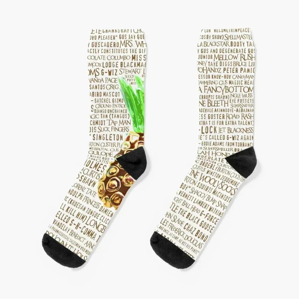 Psych Burton Guster Nicknames - Television Show Pineapple Room Decorative TV Pop Culture Humor Lime Neon Brown Socks
Psych Burton Guster Nicknames - Television Show Pineapple Room Decorative TV Pop Culture Humor Lime Neon Brown Socks