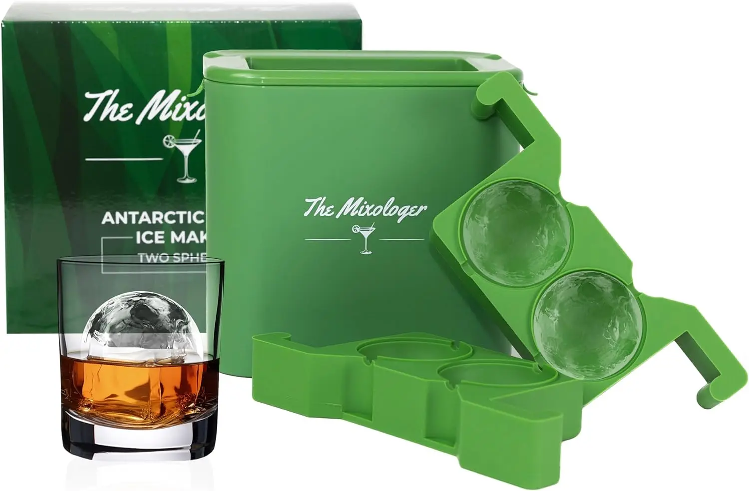 Ice Maker | Set of 2 Ice Molds Perfect for Cocktails, Whiskey, Bourbon, Brandy | Clear Ice Ball Maker with Lid | Easy
Ice Maker | Set of 2 Ice Molds Perfect for Cocktails, Whiskey, Bourbon, Brandy | Clear Ice Ball Maker with Lid | Easy