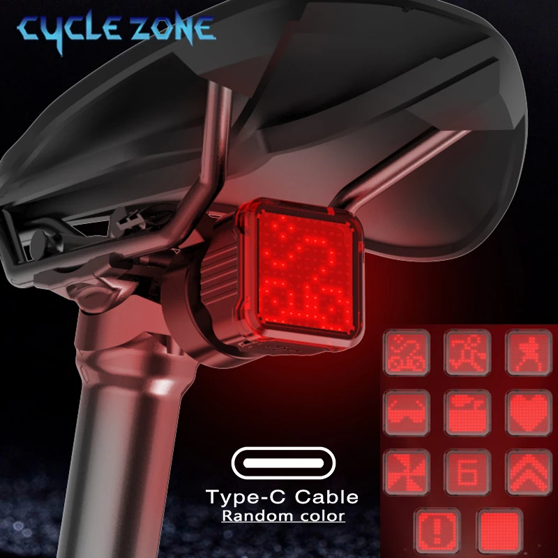 140 LED Bicycle Rear light 11 Pattern Modes Red Warning Light Multi-dynamic Expressions Cycling Tail Light for Riding Safety
140 LED Bicycle Rear light 11 Pattern Modes Red Warning Light Multi-dynamic Expressions Cycling Tail Light for Riding Safety